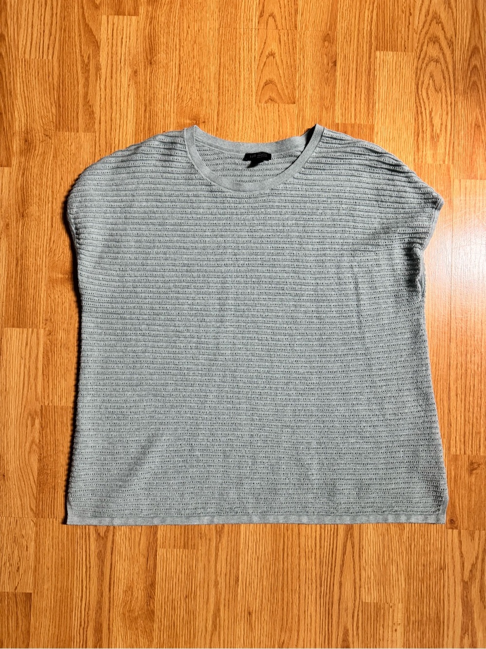 J. Jill Heathered Light Teal Short-Sleeve Knit Top